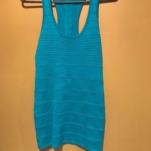 Strappy turquoise dress